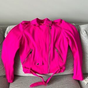Akira Hot Pink / Neon Pink Moto Stevie Jacket